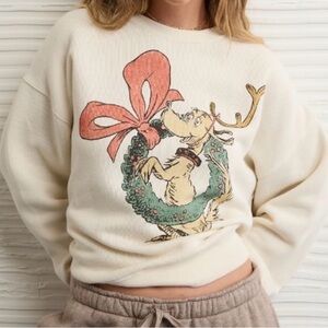 AE•Grinch Graphic Sweatshirt•Size S•NWT